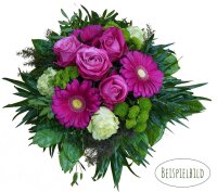Floristenstrauß in der Farbe: rosa-lila