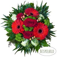Floristenstrauß in der Farbe: rot  im Wert von 19,80 Euro
