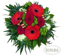 Floristenstrauß in der Farbe: rot  im Wert von 29,80 Euro