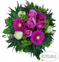 Floristenstrauß in der Farbe: rosa-lila  im Wert von 49,80 Euro