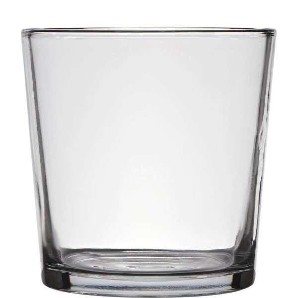 Glas Übertopf, klar, Höhe 11 cm, Durchmesser 11,5 cm
