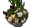 bepflanzter Metall-Pokal, rund, mit farbenfroher Frühlingsbepflanzung S ca. 20cm im Durchmesser