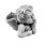 Zement Engel mit Pflanzflügel, Länge ca. 19cm, Höhe: ca. 12cm, Breite: ca. 13cm