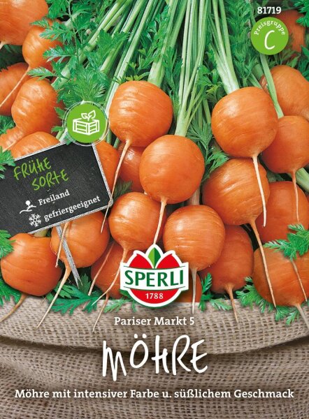 Sperli Samen, Möhren, (Daucus carota), Sorte: Pariser Markt 5